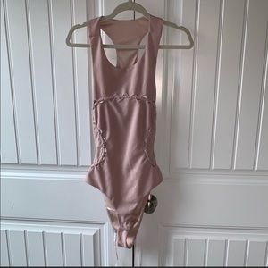 Cut out open back bodysuit